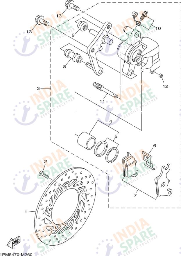 FRONT BRAKE CALIPER